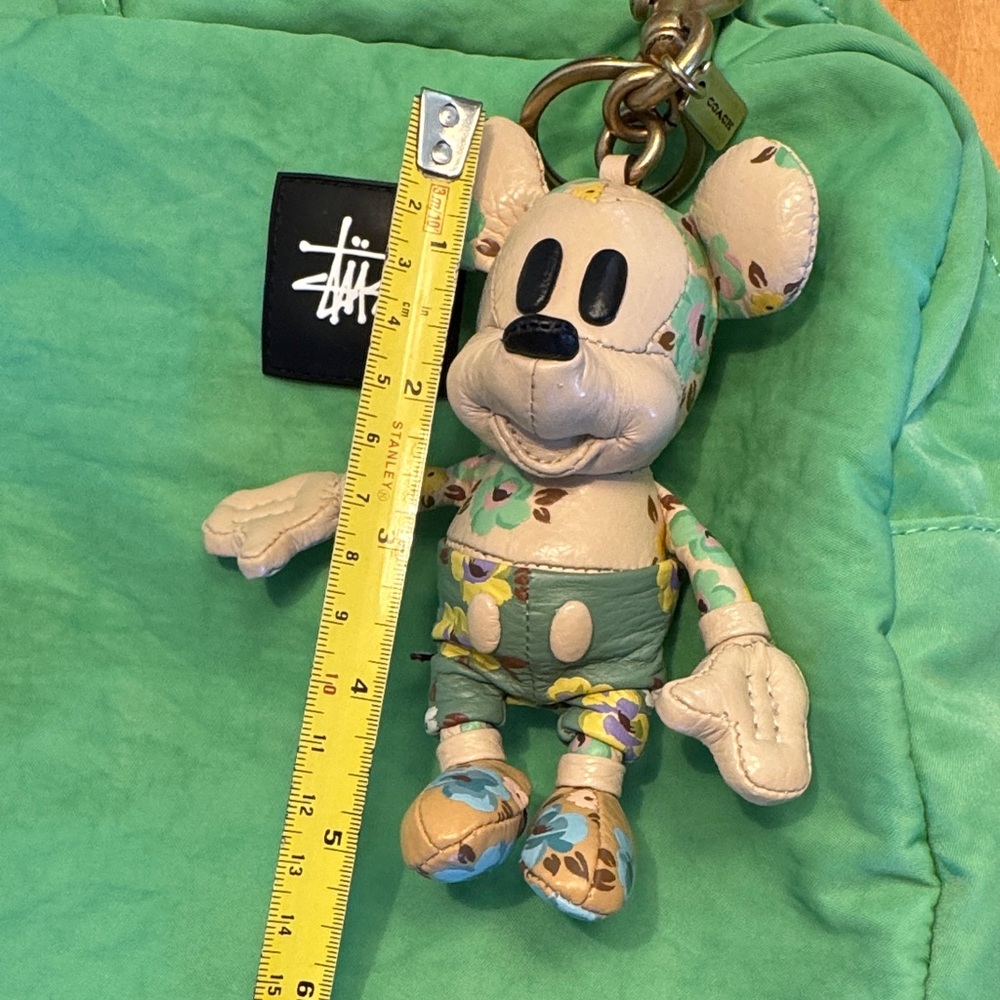 Disney X Coach Mickey Mouse Bag Charm With Floral Print - Picture 5 of 12